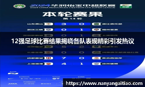 12强足球比赛结果揭晓各队表现精彩引发热议