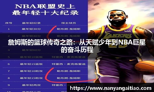 詹姆斯的篮球传奇之路：从天赋少年到NBA巨星的奋斗历程